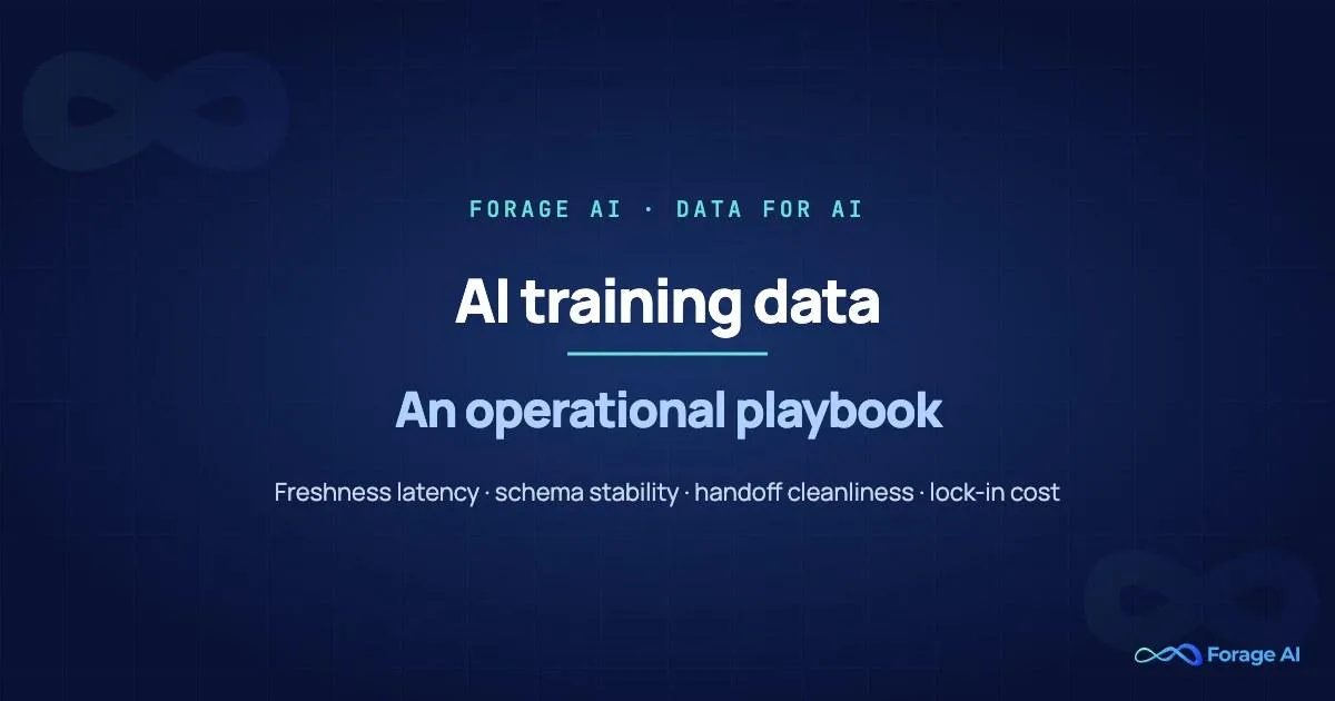 AI Training Data: An Operational Playbook for Data PMs and ML Engineers