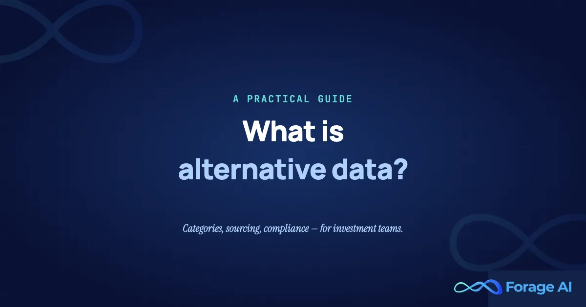 What Is Alternative Data? A Practical Guide for Investment and Data Teams