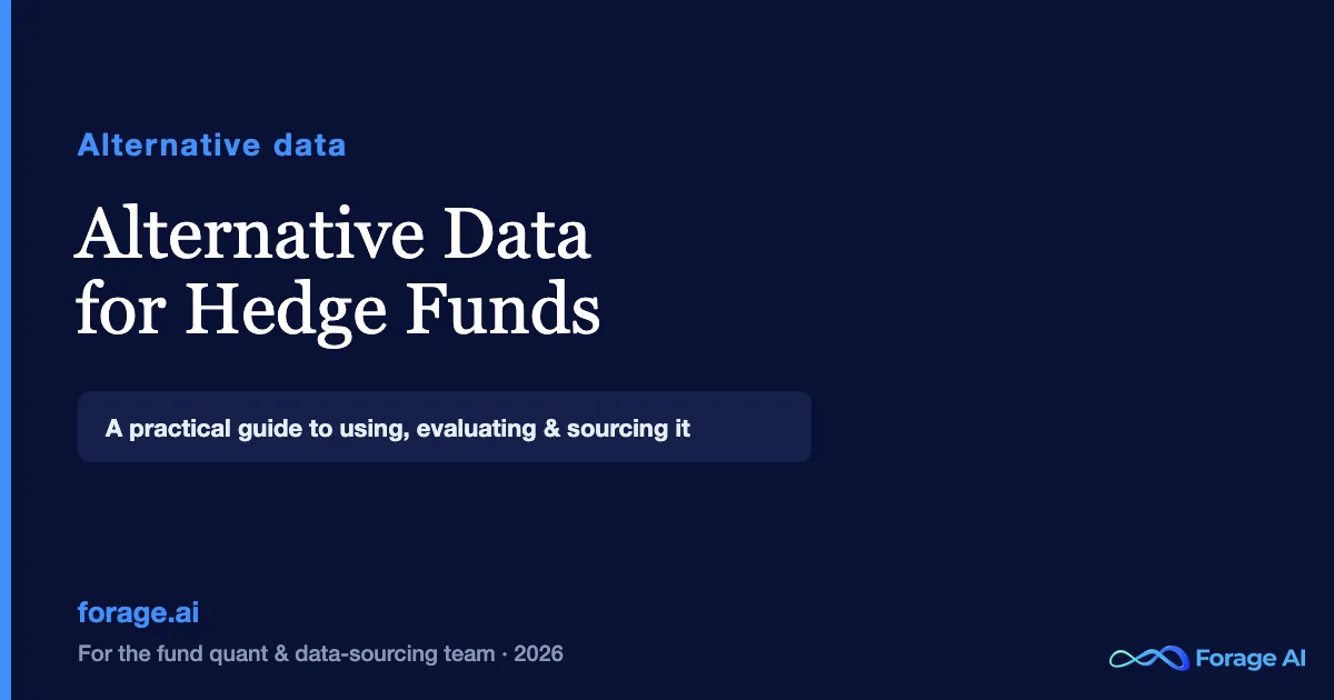 Alternative Data for Hedge Funds: A Practical Guide (2026)