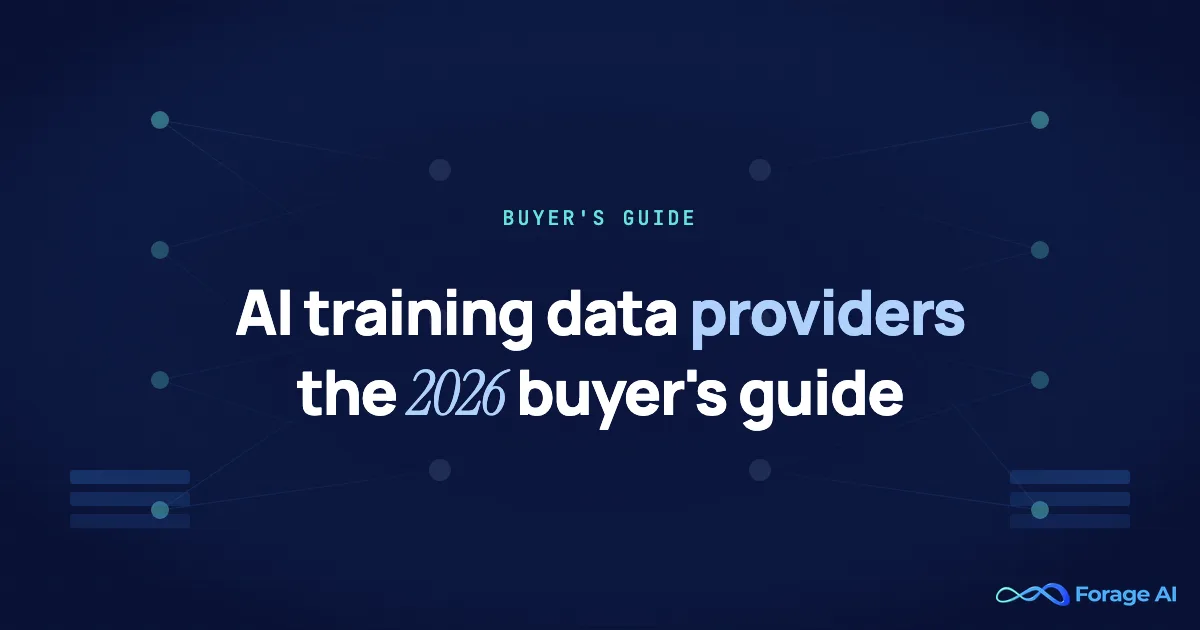 Top AI Training Data Providers: Buyer’s Guide to the Four Categories