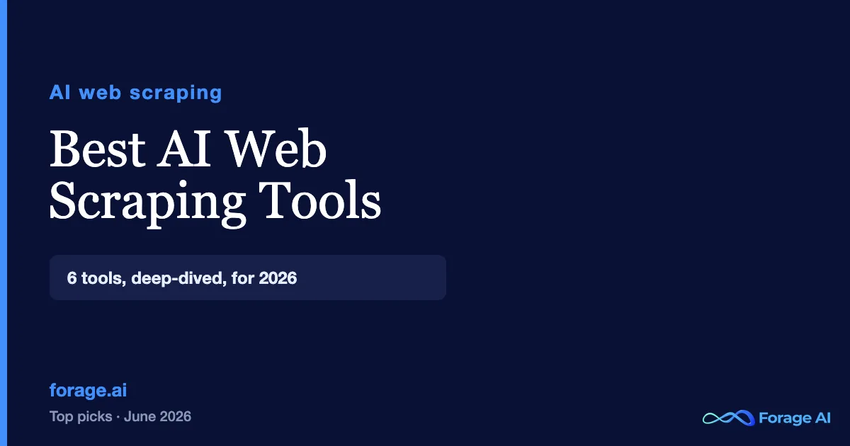 Best AI Web Scraping Tools: 6 Top Picks for 2026 (Deep Dive)