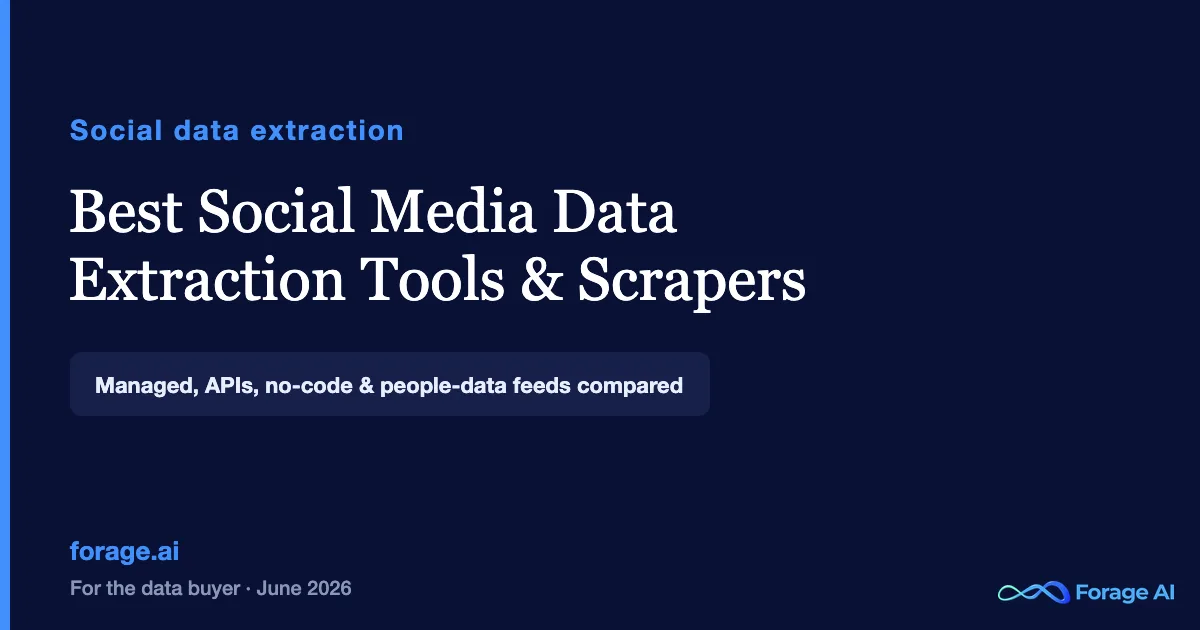 Best Social Media Data Extraction Tools & Scrapers (2026)