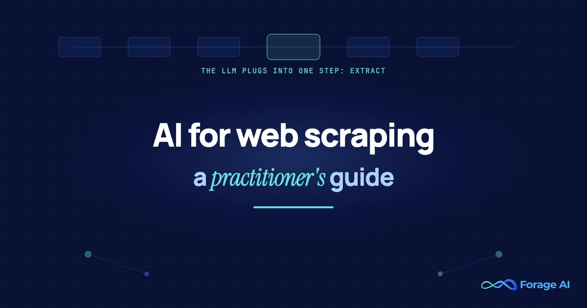 AI for Web Scraping: A Practitioner’s Guide