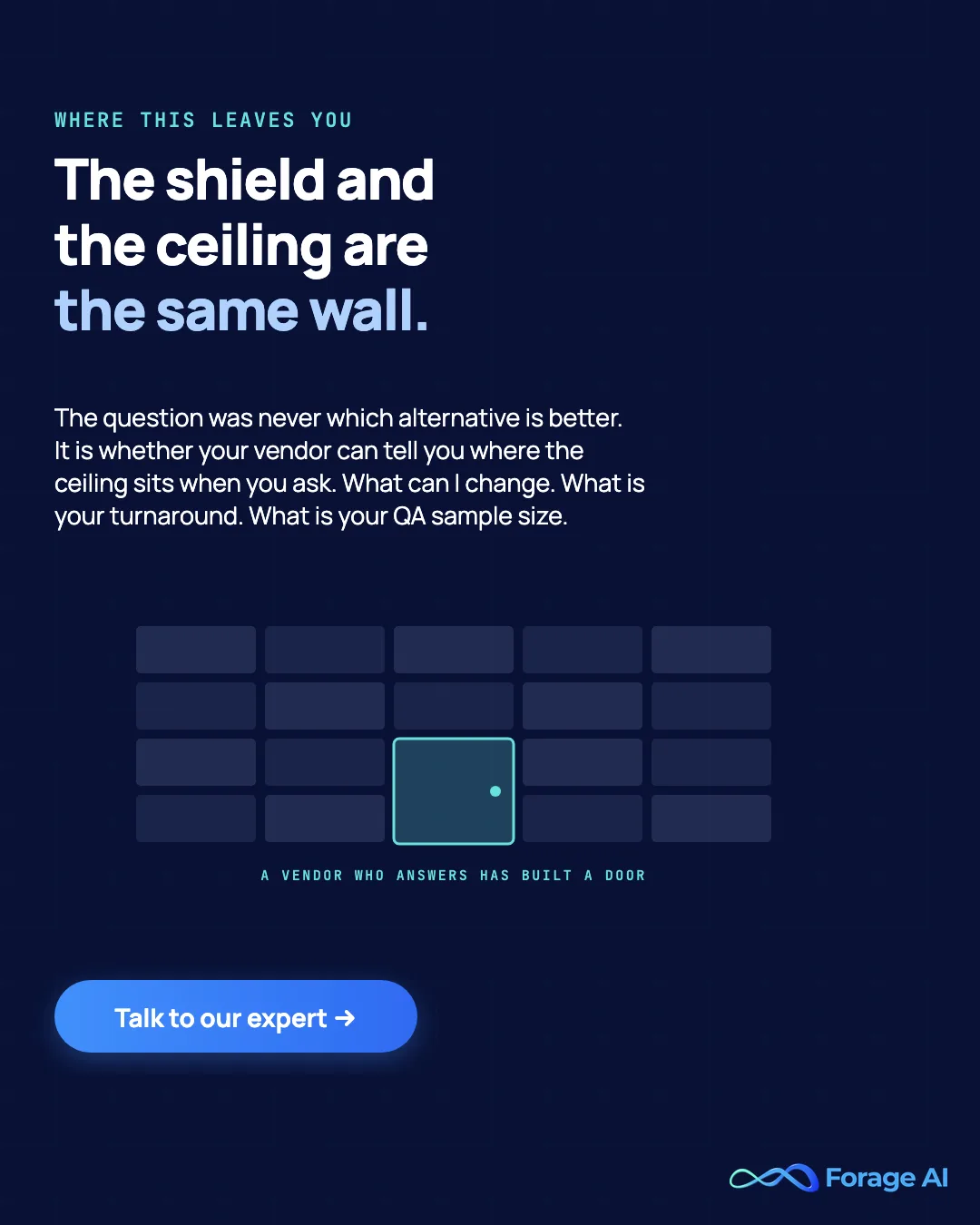 Promotional banner - the managed shield and the customization ceiling are the same wall, so the real question is whether your vendor can tell you where that ceiling sits when you ask.