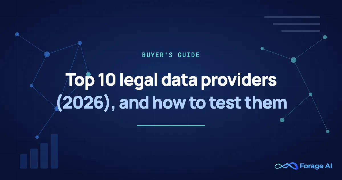 Top 10 Legal Data Providers: How Intelligence Teams Buy Legal Data (2026)