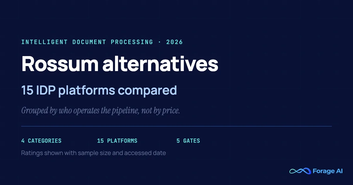 Rossum Alternatives: 15 IDP Platforms Compared for Document Processing (2026)