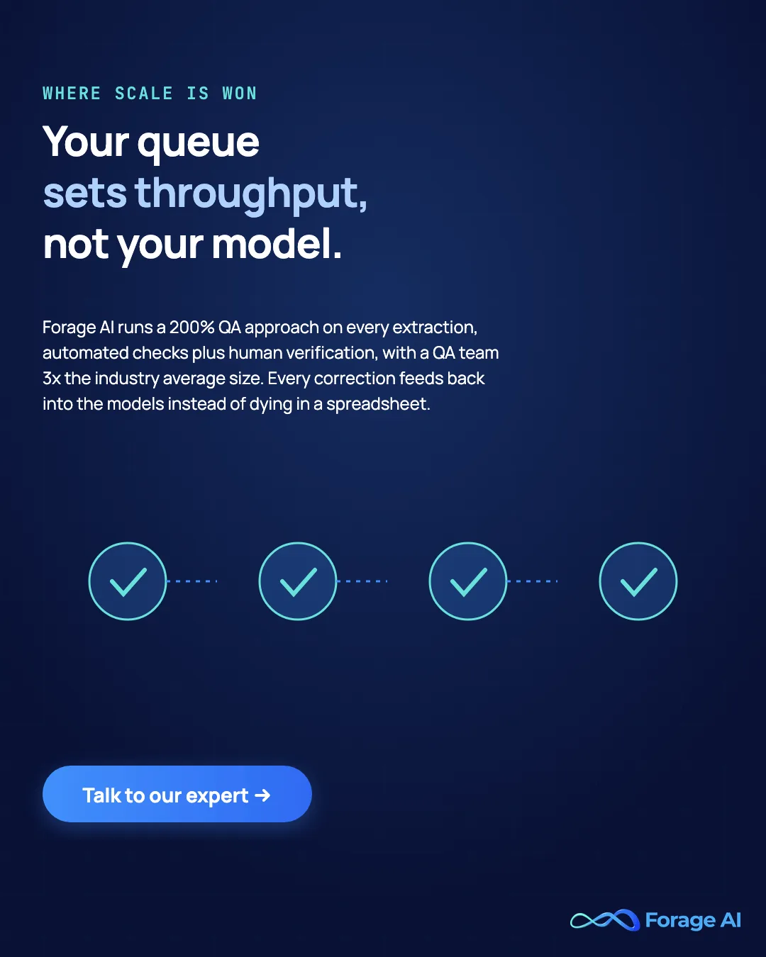 Forage AI exception review and QA for enterprise document processing