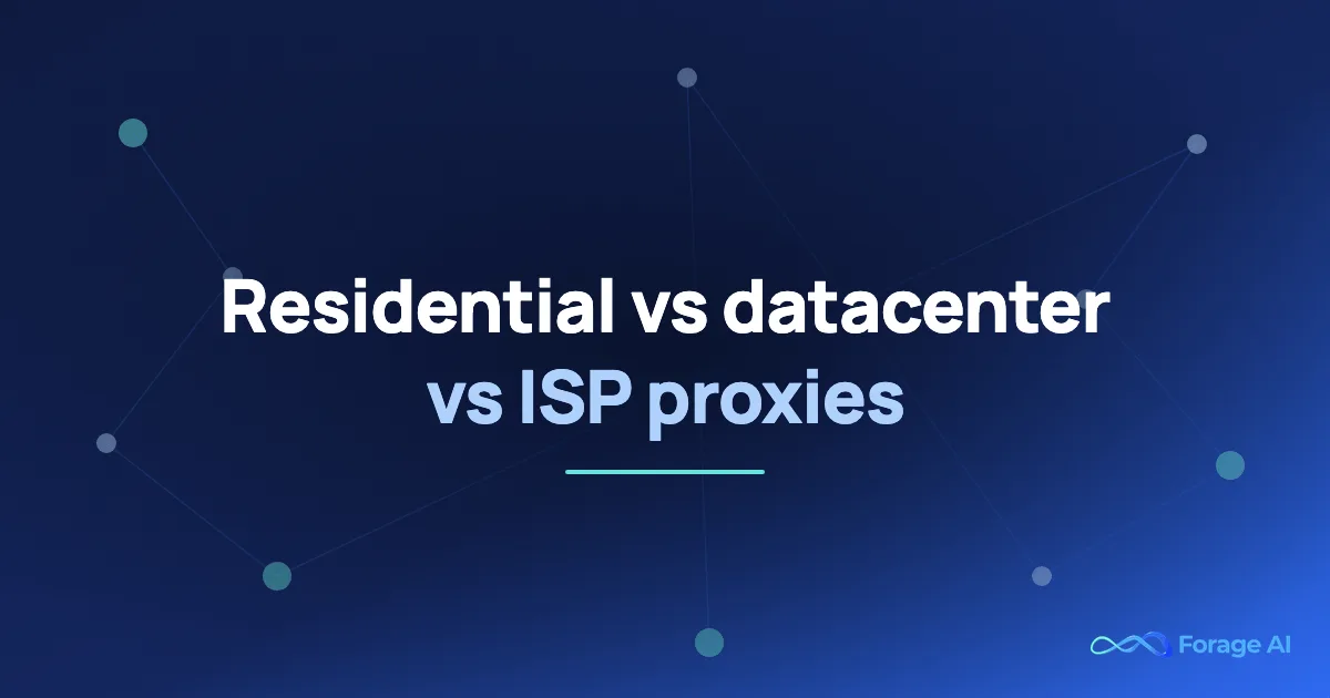 Residential vs Datacenter vs ISP Proxies: Choosing the Right Type for Large-Scale Data Collection