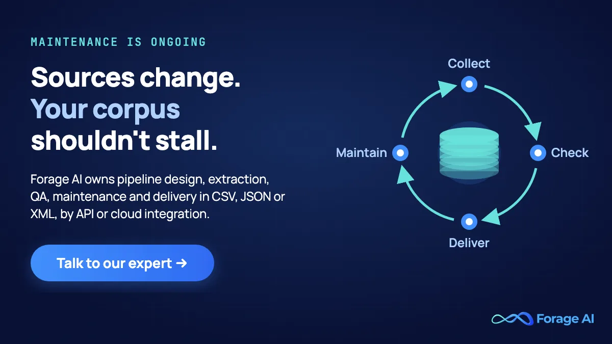 Forage AI promotional banner reading