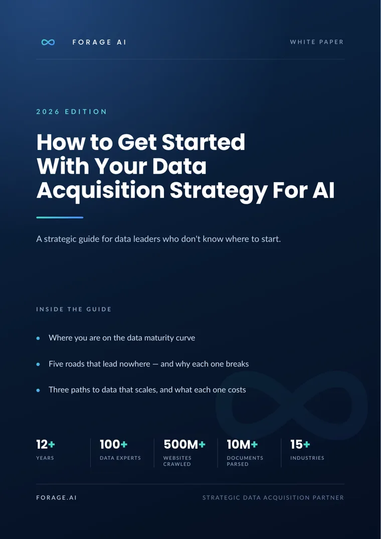 Ebook cover: How to Get Started With Your Data Acquisition Strategy for AI