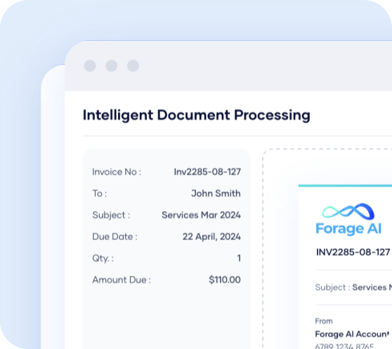 Intelligent Document Processing menu