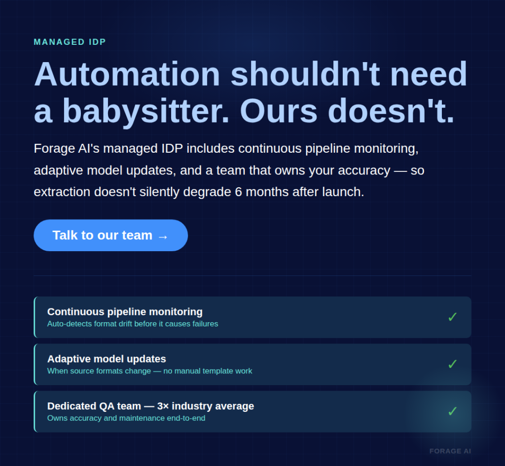 IDP Pipeline accuracy