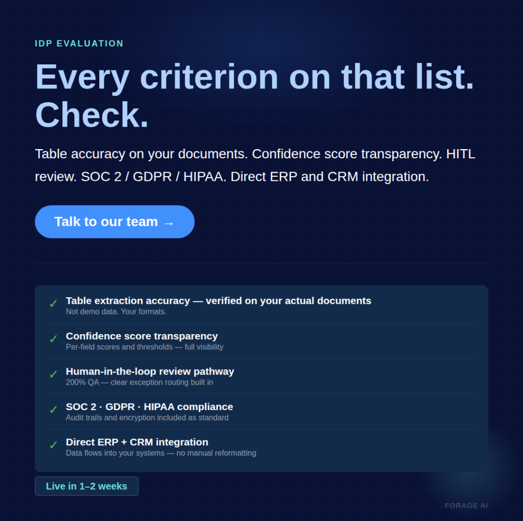 Every criterion on that list. Check.