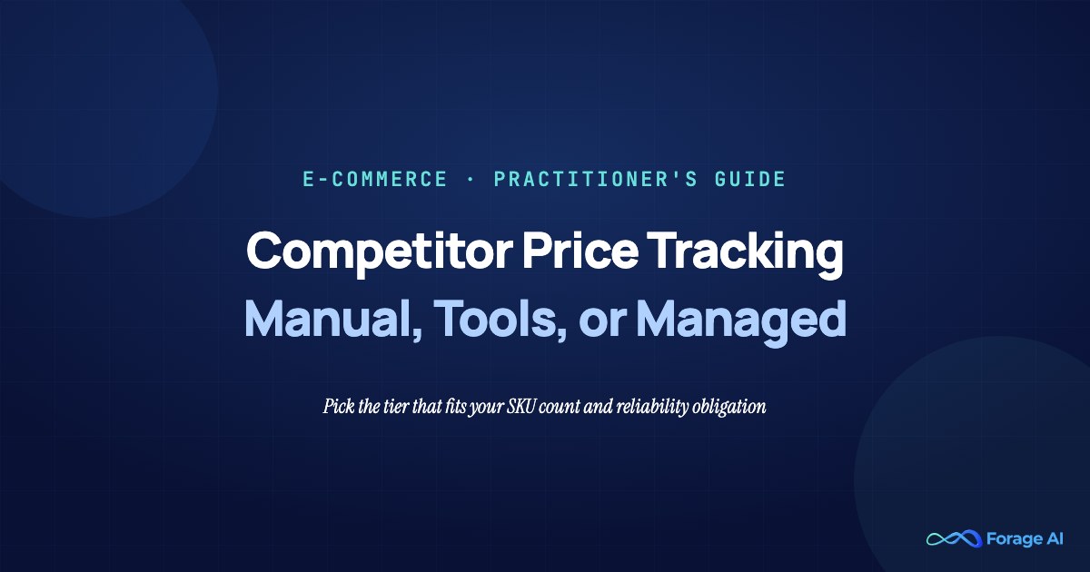 Top Competitor Price Tracking Tools: Manual, Tools, and Managed Services Compared featured image