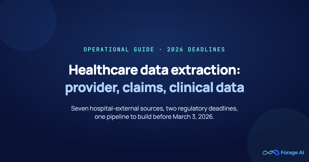 Healthcare Data Extraction: How Health Data Teams Automate Provider, Claims, and Clinical Data featured image