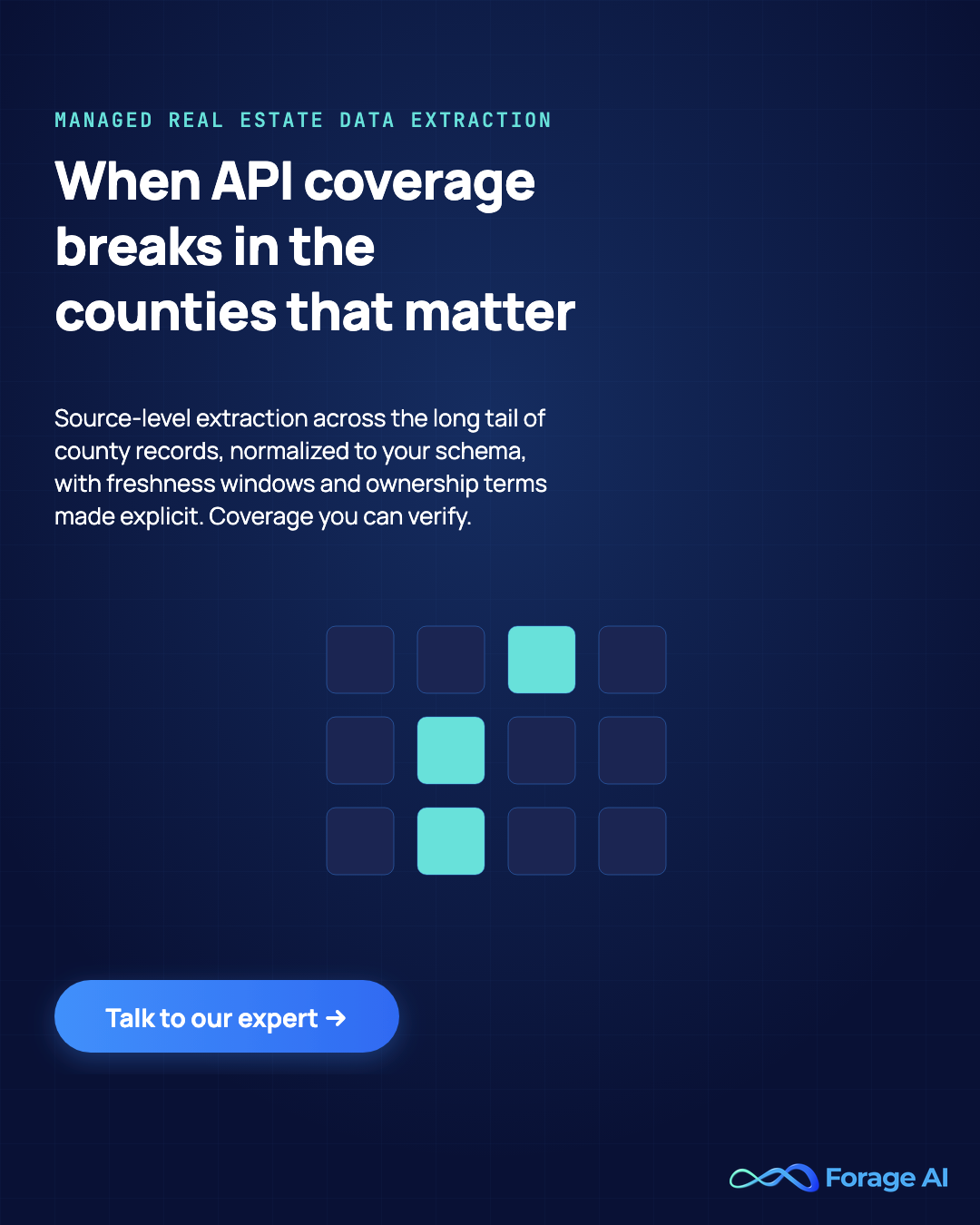 Forage AI managed real estate data extraction when API coverage breaks